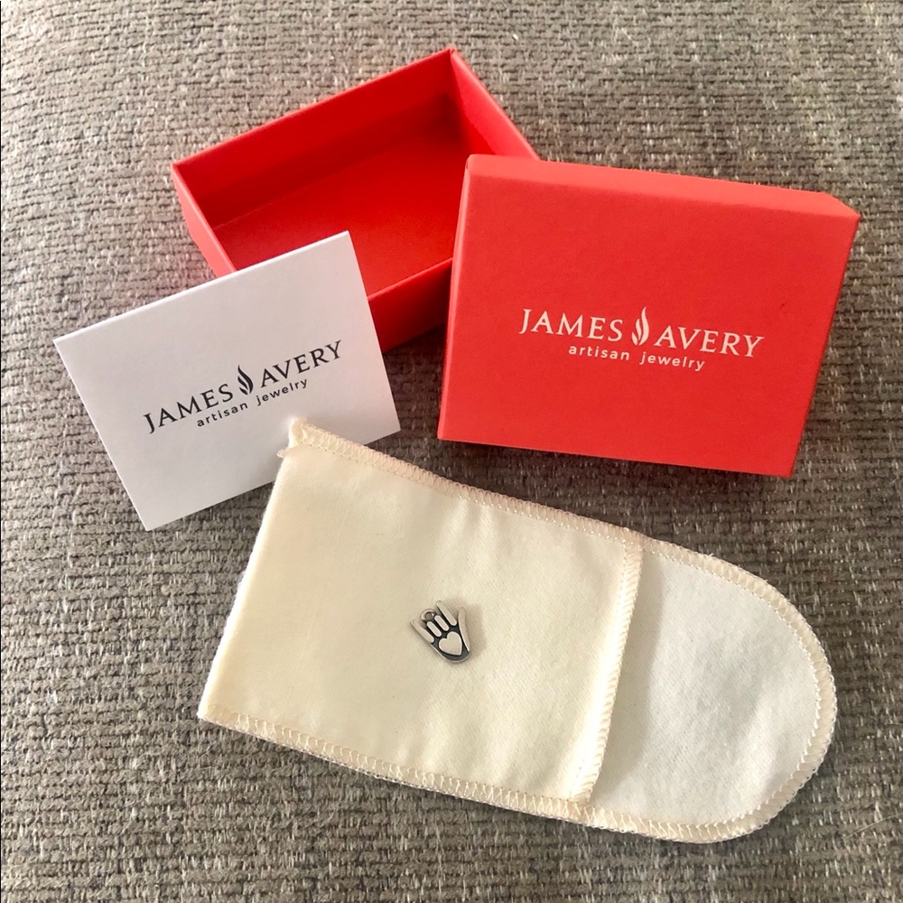 James Avery Sign of Love Sterling Silver Charm-NWB